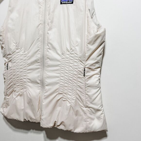 PATAGONIA Womens Goose Down Vest Size S in Ivory - Picture 3 of 7
